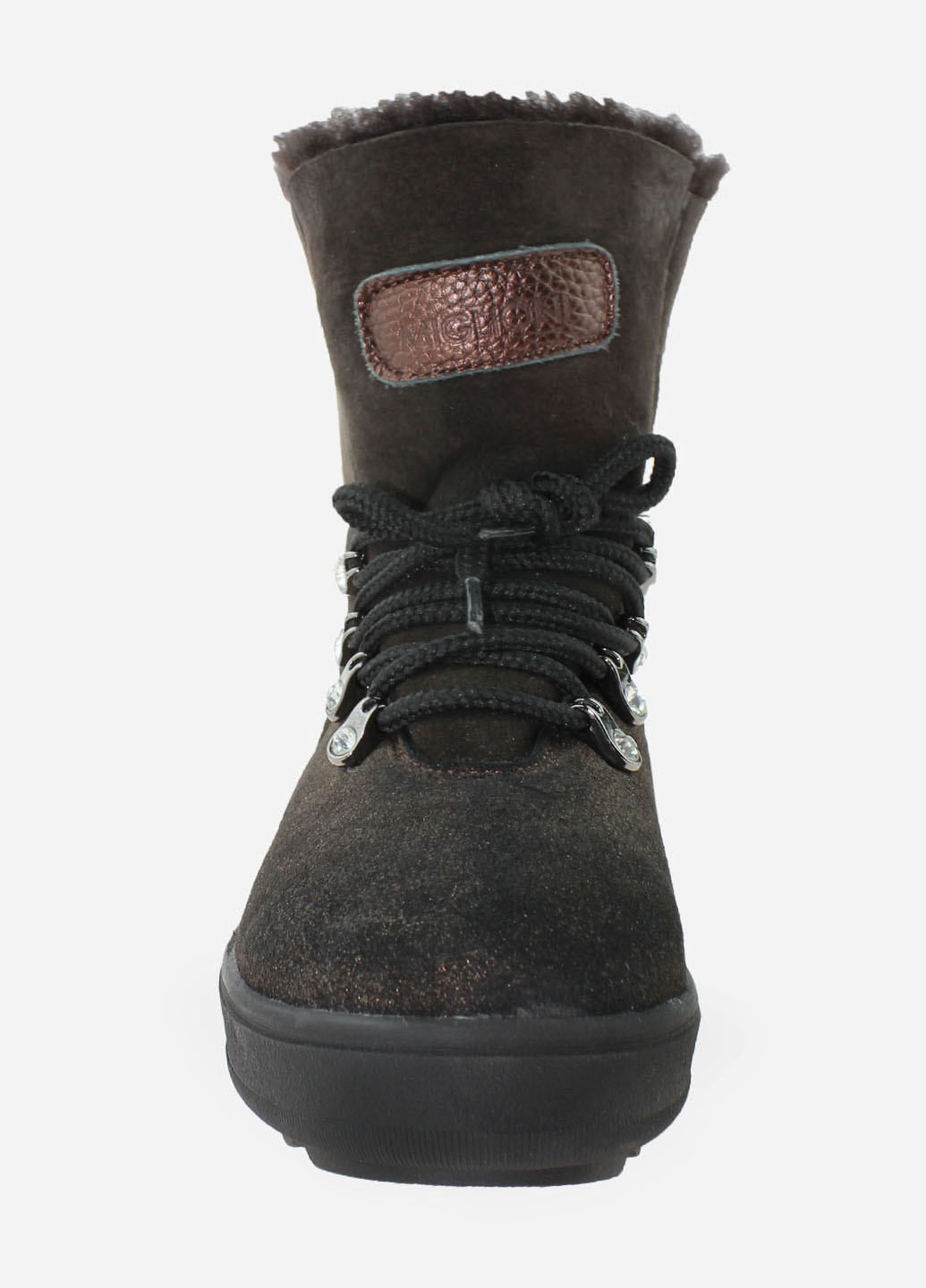 Зимние ботинки rg18-219-11 коричневый Gampr из натуральной замши