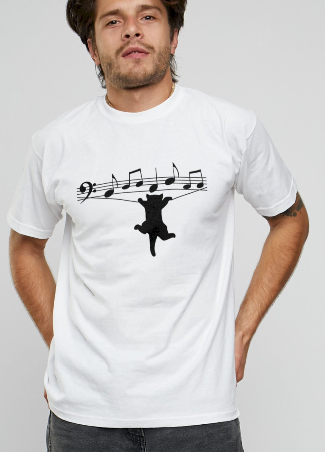 Біла футболка чоловіча basic YAPPI