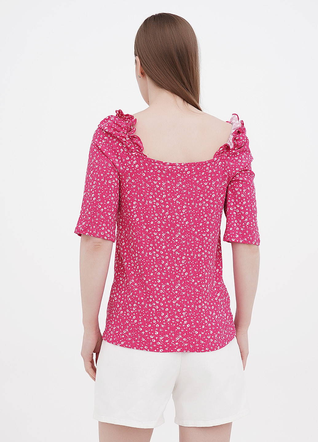 Малиновая летняя блуза Orsay