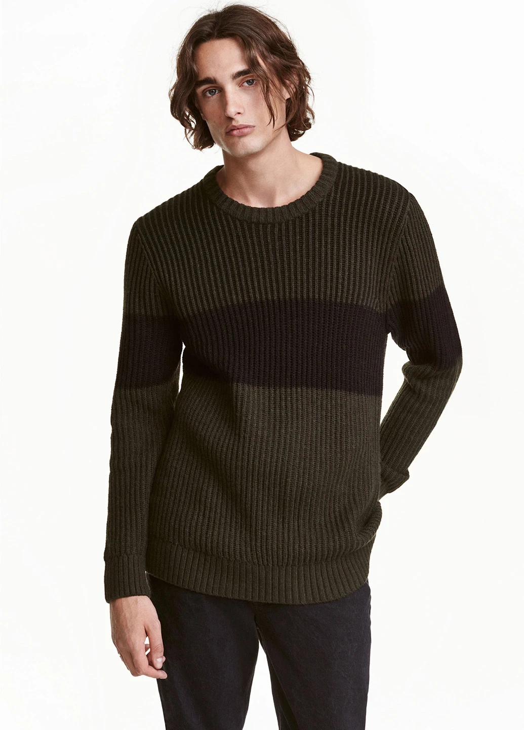 Оливковий (хакі) демісезонний джемпер джемпер H&M