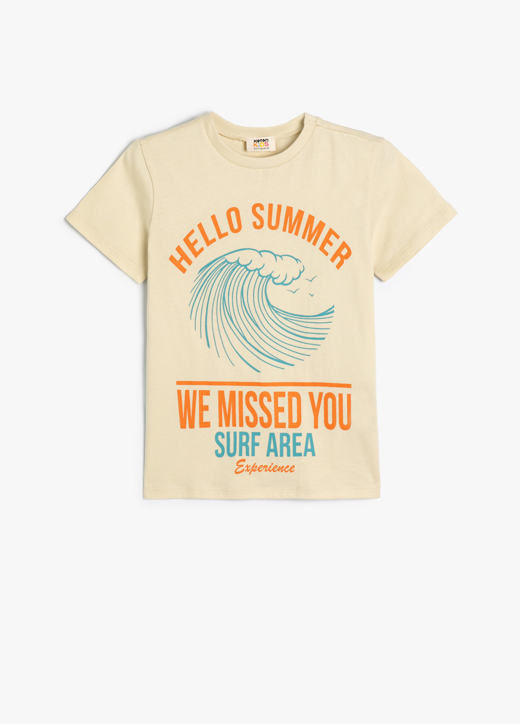 Бежева літня футболка KOTON