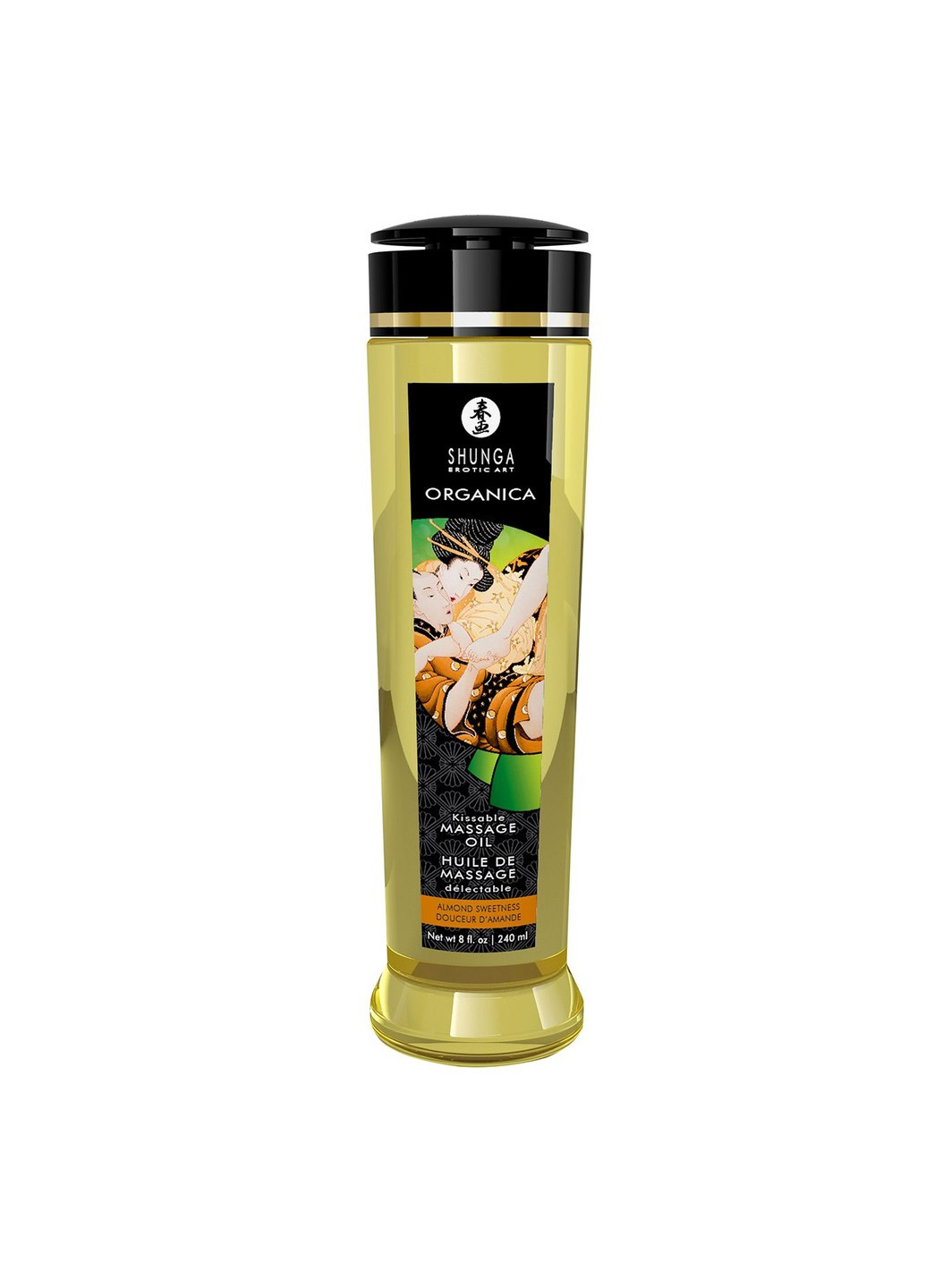 Органическое массажное масло ORGANICA - Almond Sweetness (240 мл) с витамином Е Shunga (255169448)