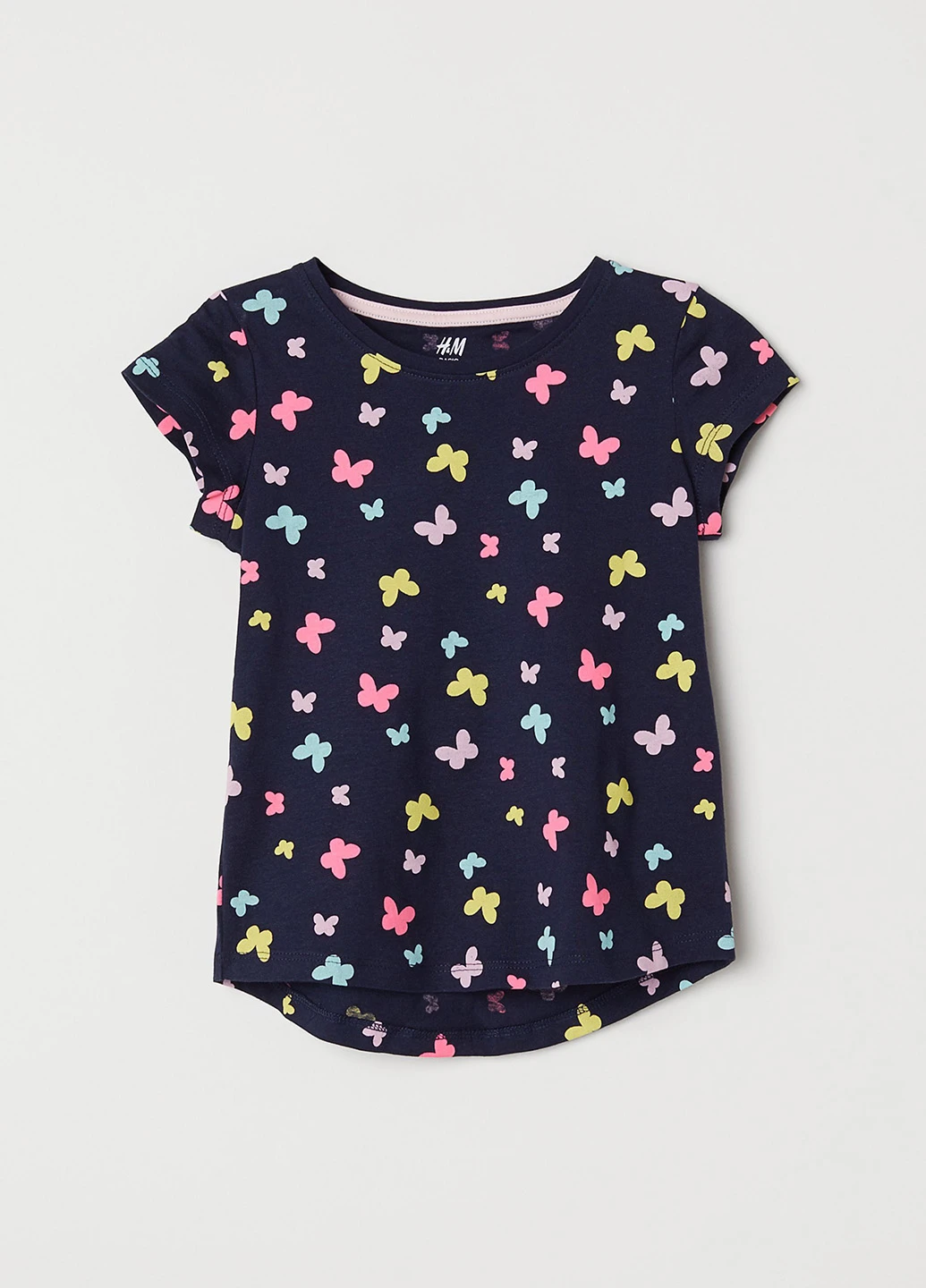 Темно-синяя летняя футболка H&M