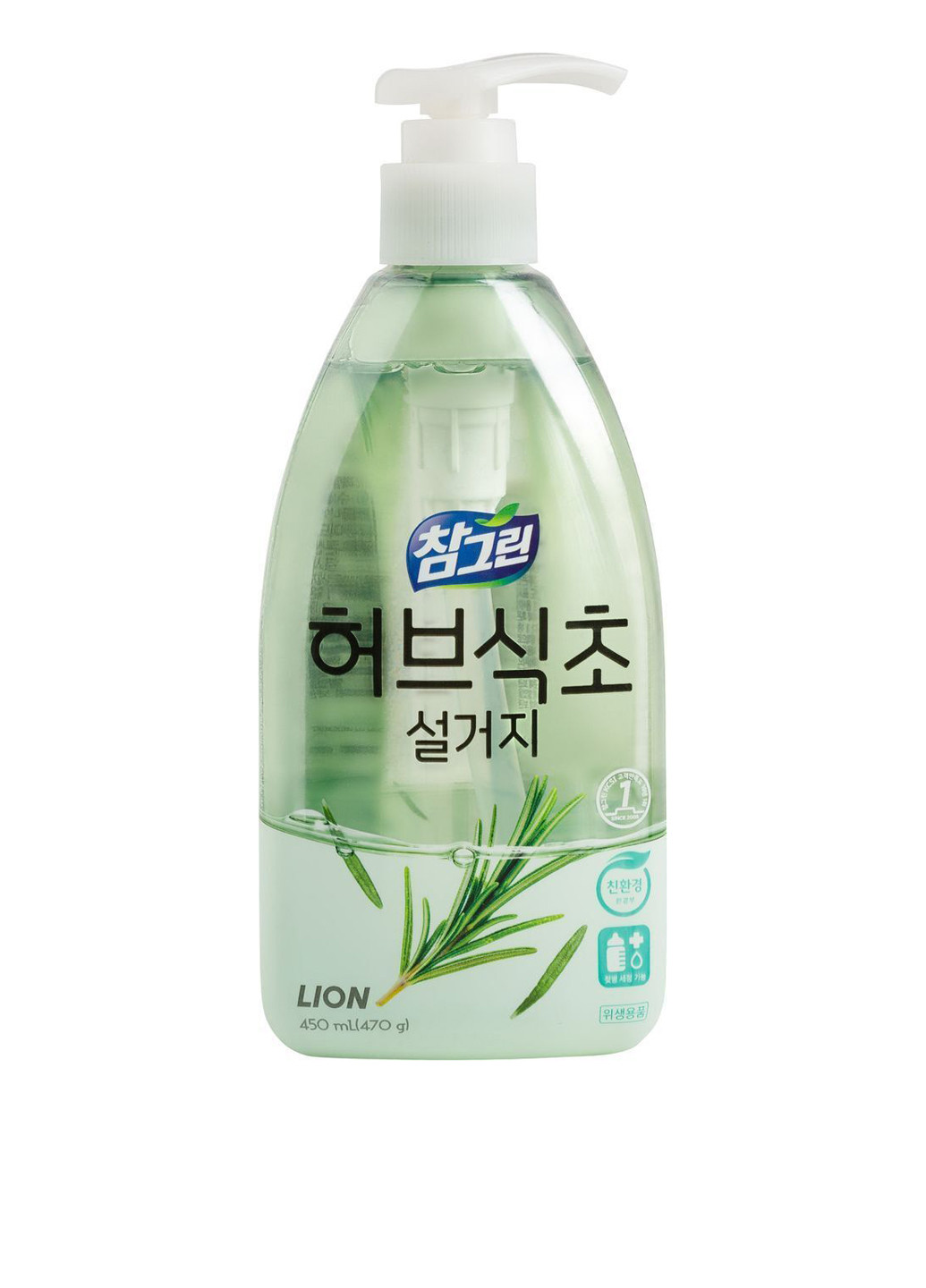 Жидкость для мытья посуды Древесный розмарин, 470 г LION KOREA