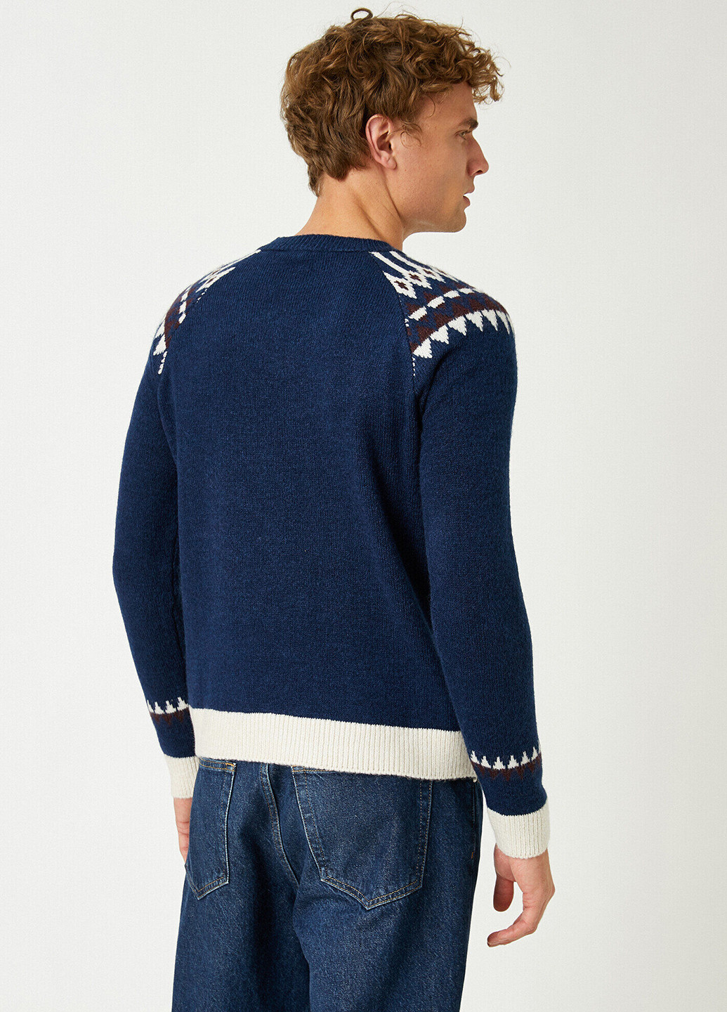 Темно-синий зимний джемпер джемпер KOTON