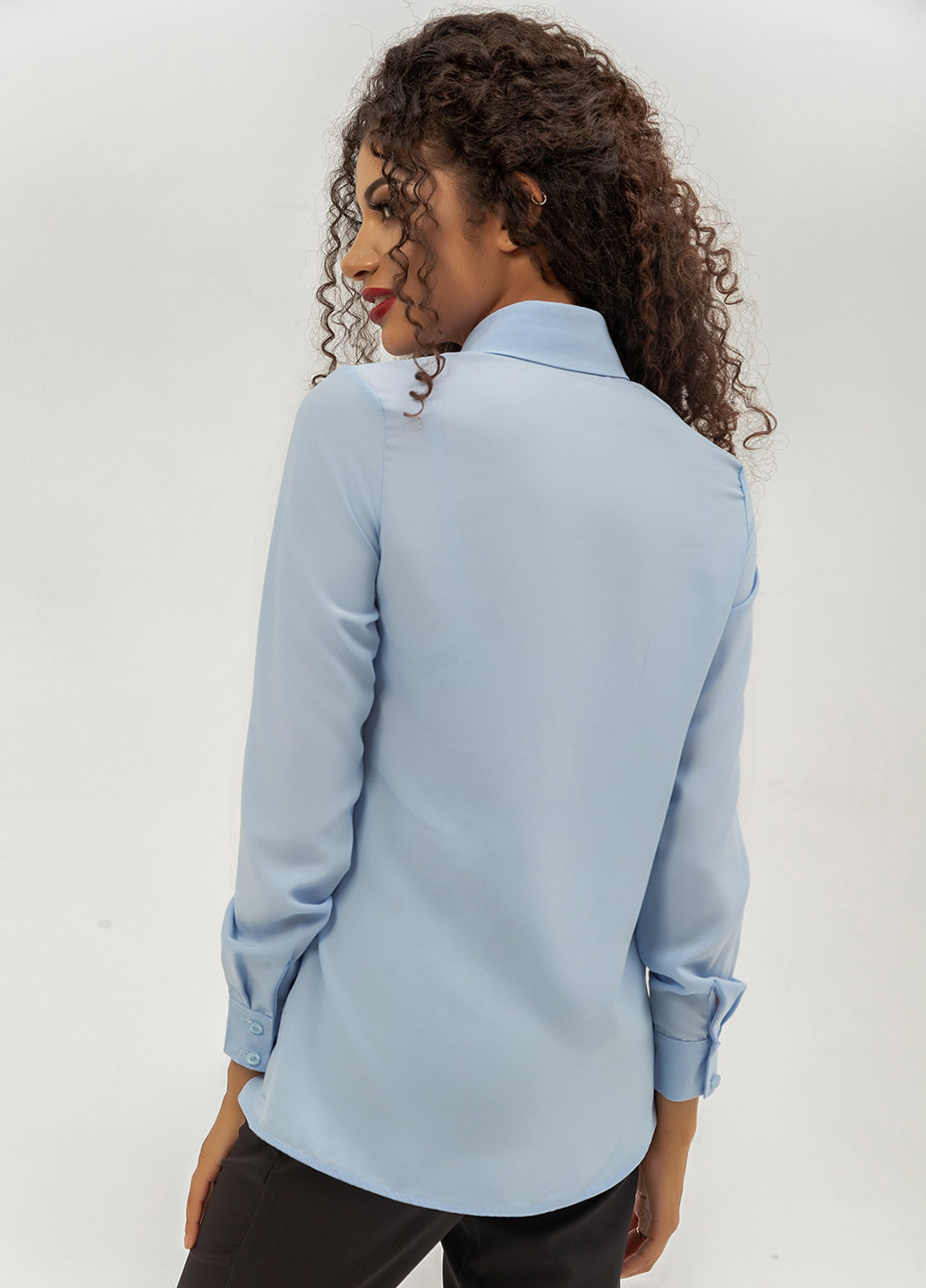 Голубая демисезонная блуза Azuri