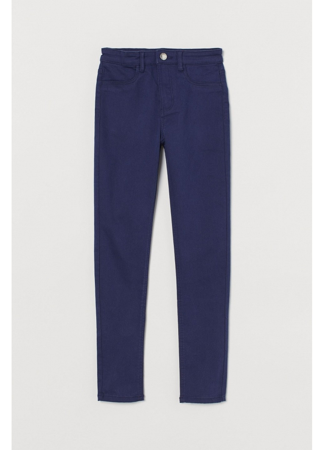 Синие кэжуал демисезонные брюки H&M