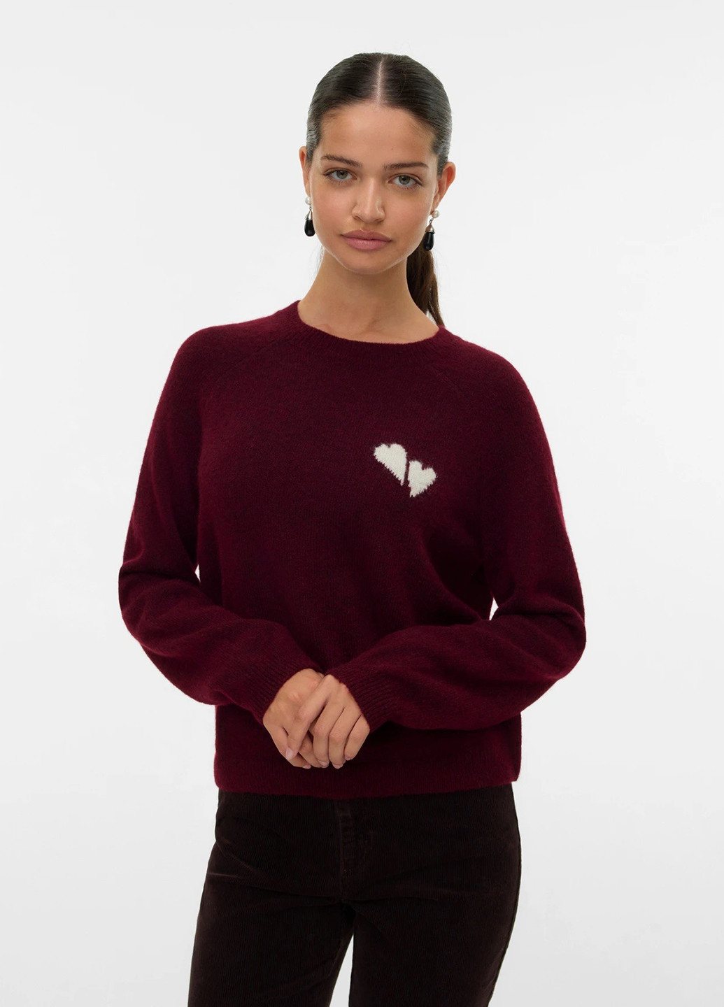Бордовый демисезонный джемпер джемпер Vero Moda