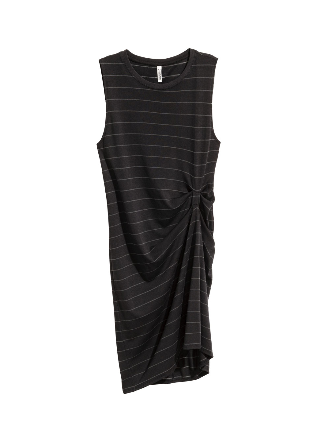 Чорна кежуал сукня сукня-майка H&M в смужку