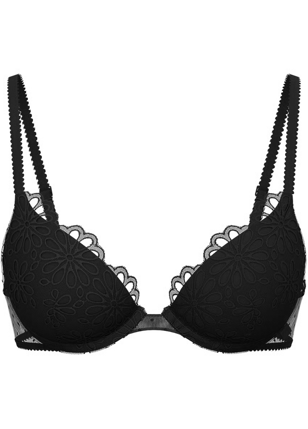 Чорний бюстгальтер Victoria's Secret з кісточками поліестер