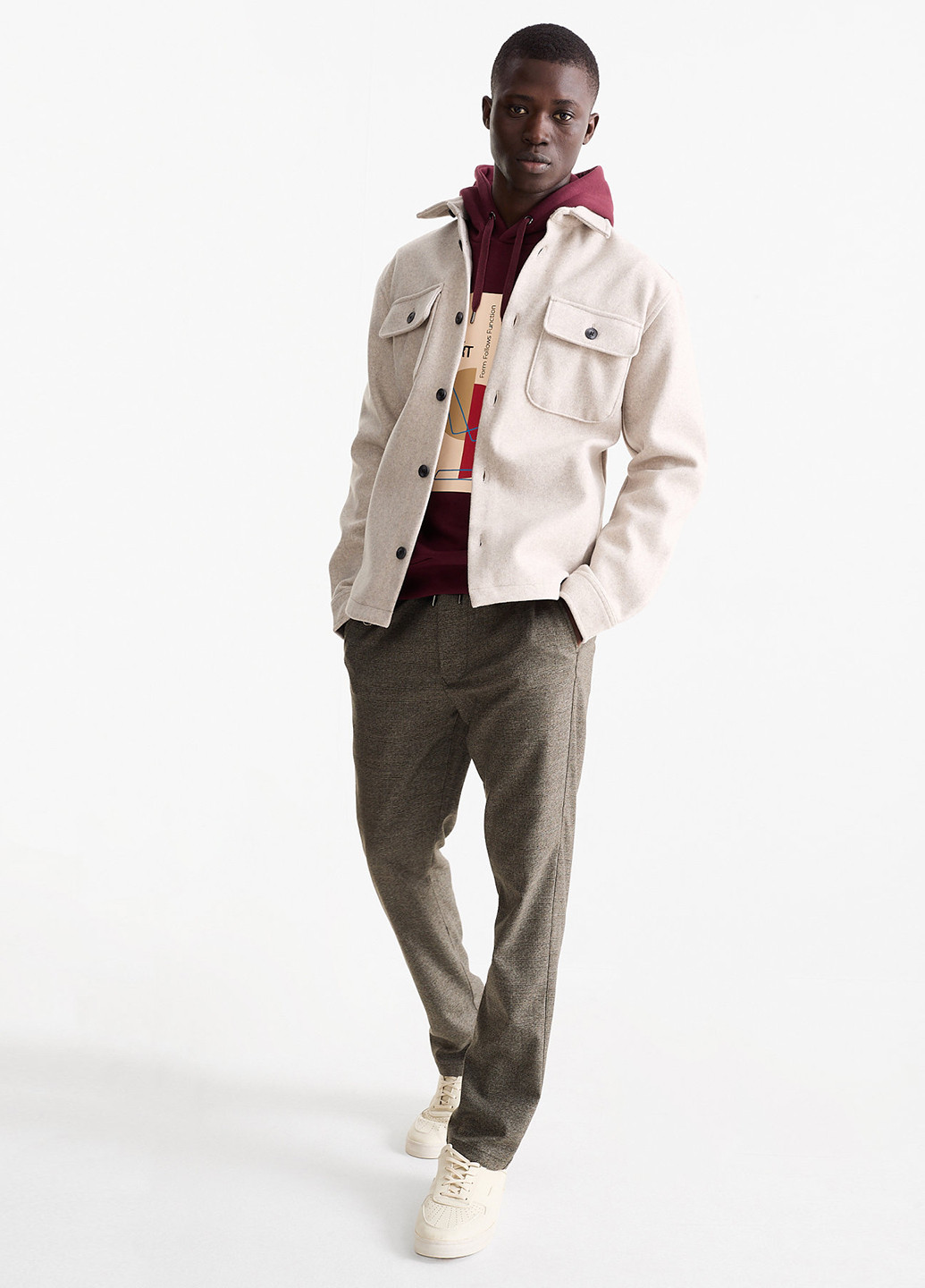 Коричневые кэжуал демисезонные зауженные брюки C&A