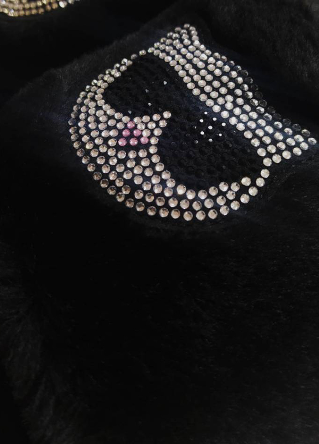 Черные тапочки Karl Lagerfeld со стразами, с логотипом