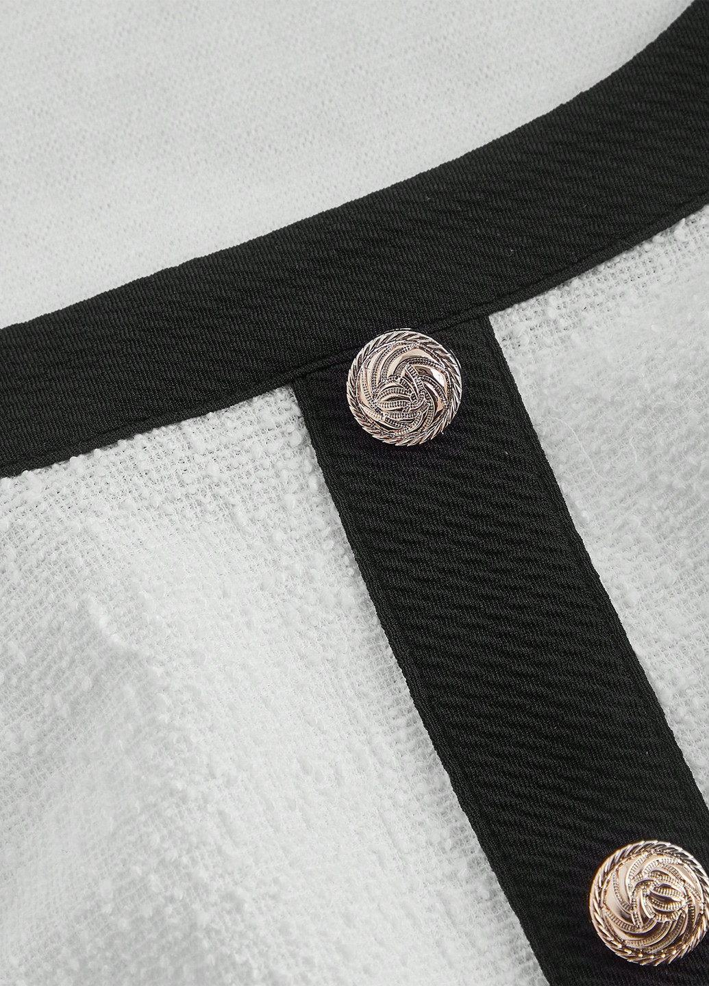 Черно-белое кэжуал платье плиссированное SHEIN колор блок