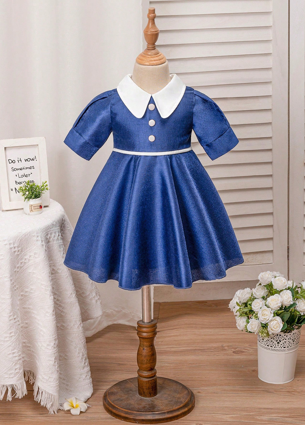 Синее платье SHEIN (316736357)