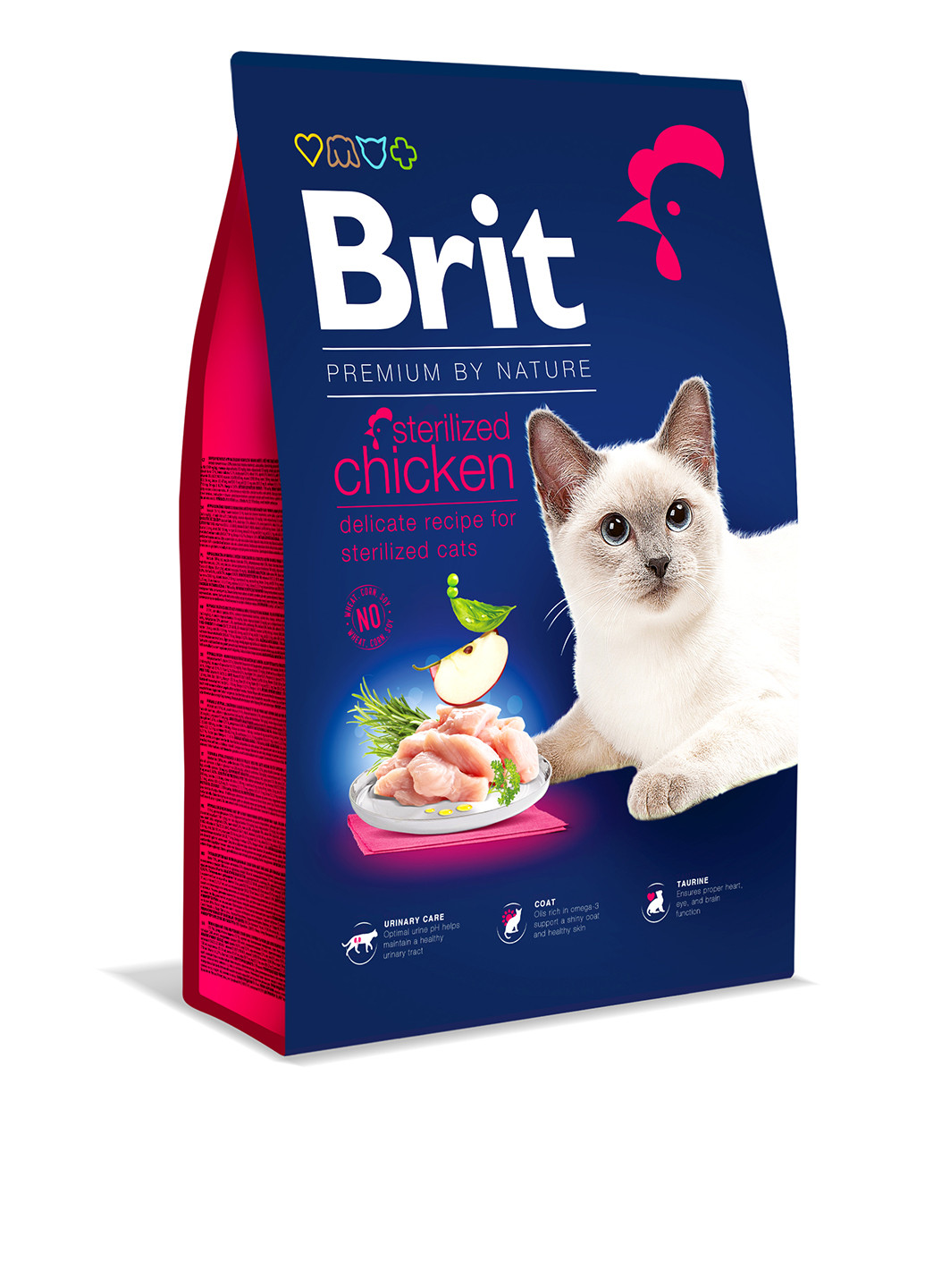 Сухой корм Cat Sterilised с курицей, 8 кг Brit Premium (252461479)