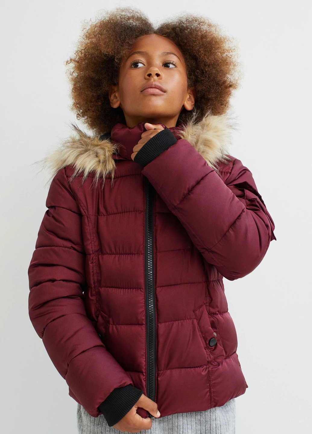 Сливова куртка зима,сливовий, H&M