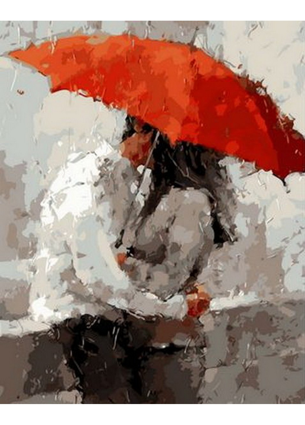 Картина по номерам Картина по номерам Красный зонт Худ. Андре Кон, 40*50 см Mariposa комбинированные
