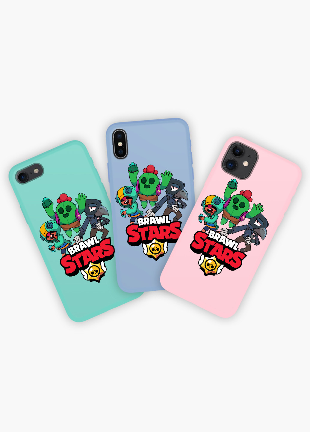 Чехол силиконовый Apple Iphone 8 Бравл Старс (Brawl Stars) (6151-1021) MobiPrint (219284242)