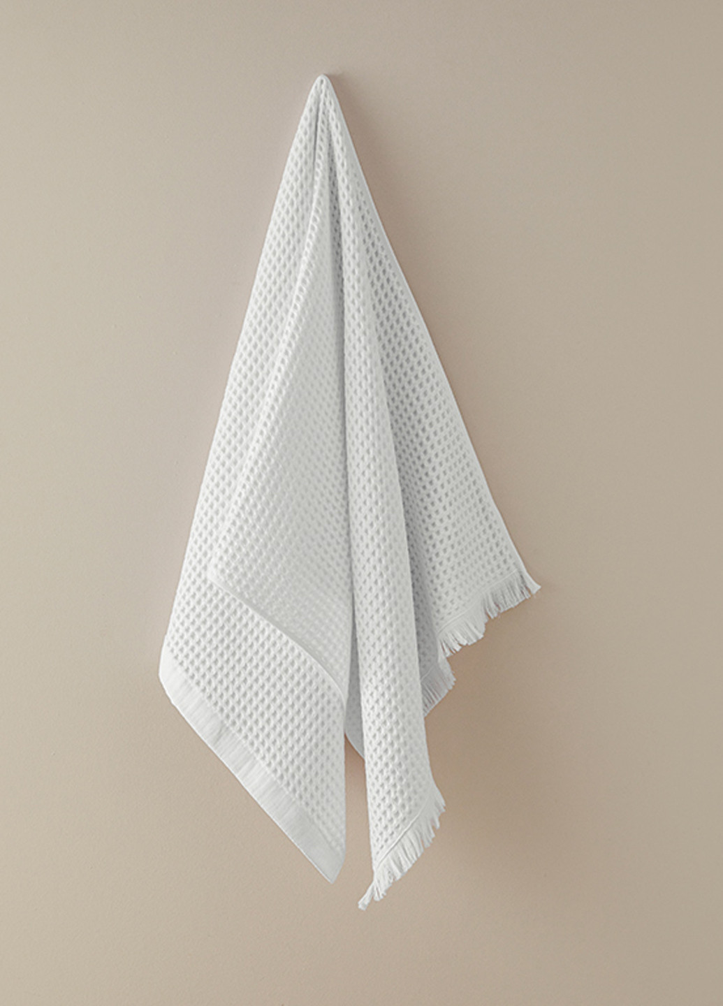 English Home полотенце, 70х140 см однотонный белый производство - Турция