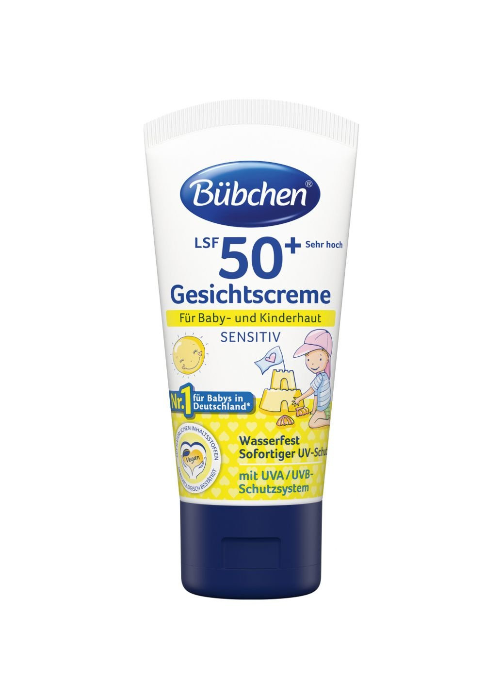 Дитячий крем Sensitive для обличчя SPF 50+ 50 мл (3101073) Bubchen (254067910)