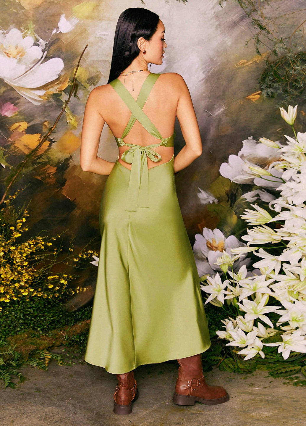 Летний женский сарафан SHEIN однотонный