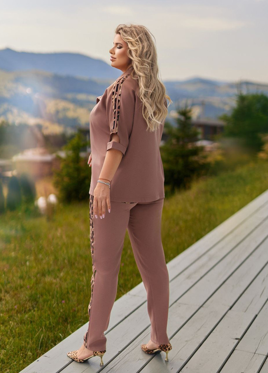 Костюм (жакет, майка, брюки) No Brand (356735034)