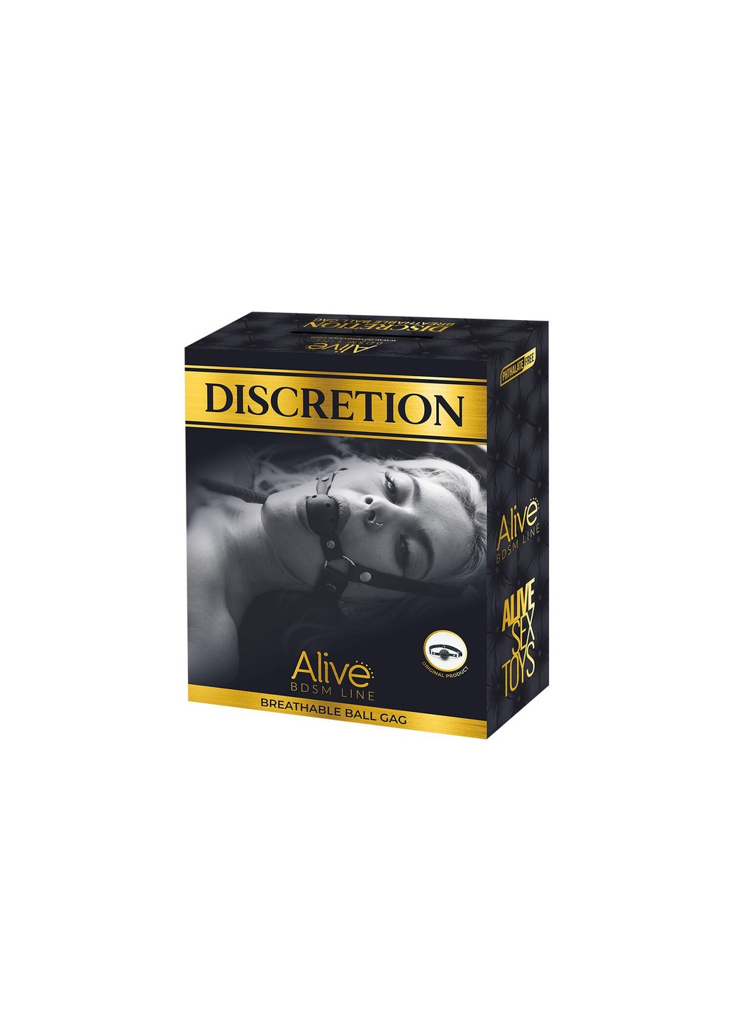Воздухопроницаемый кляп Discretion Red Alive (255289753)