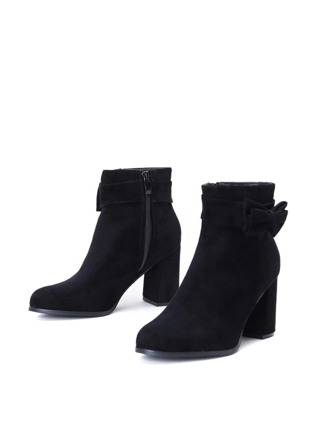 Осенние ботинки Lucky Shoes без декора из искусственной замши