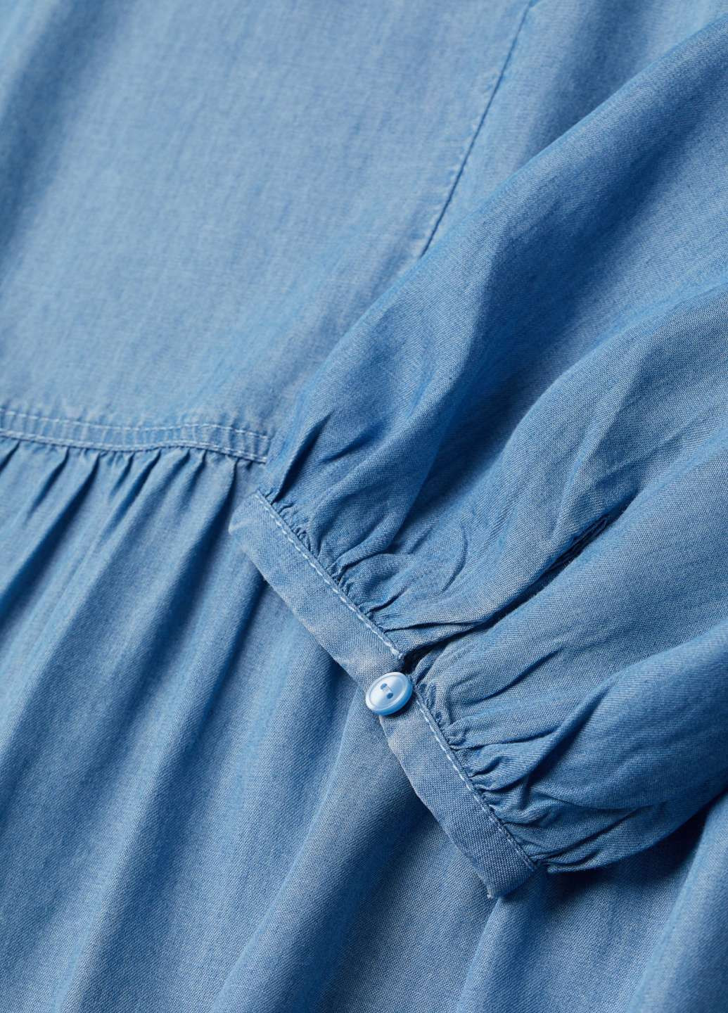 Синее кэжуал платье H&M однотонное