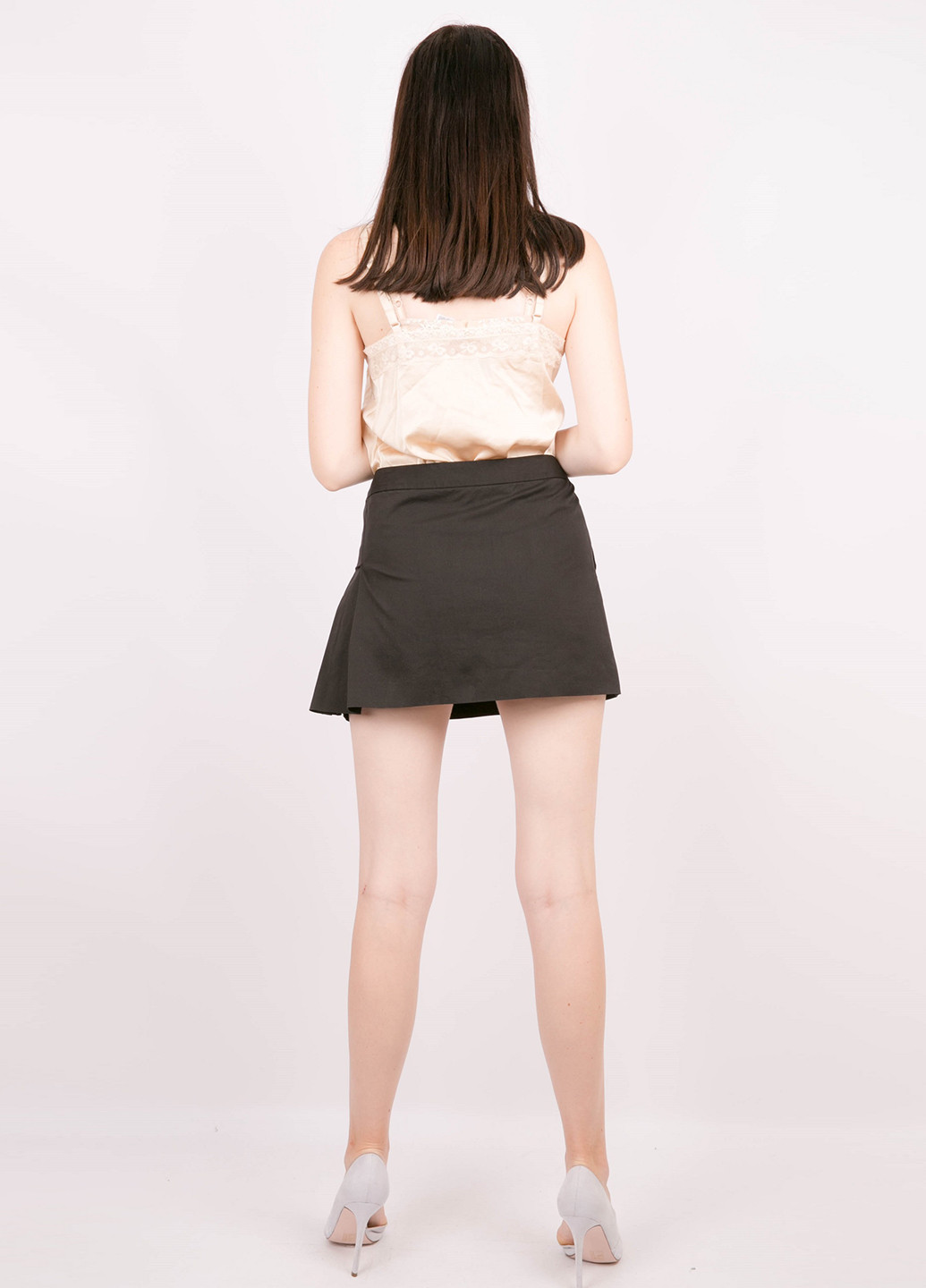 Черная кэжуал однотонная юбка Ralph Lauren клешированная