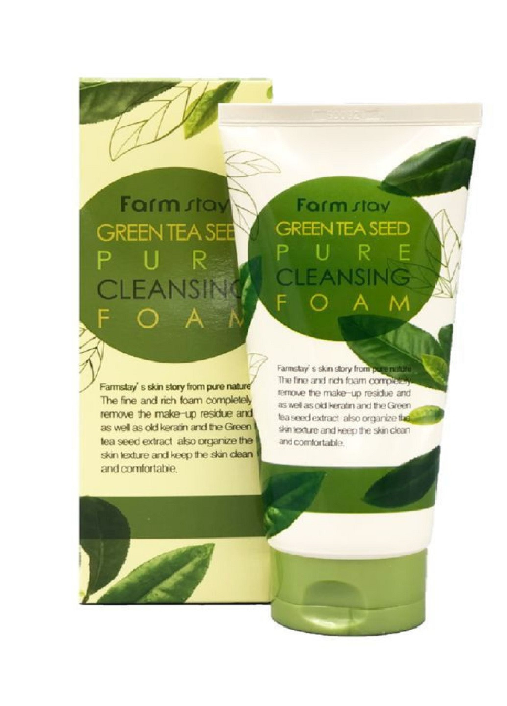 Пінка для вмивання обличчя з зеленим чаєм Green Tea Seed Pure Cleansing Foam, 180 мл FarmStay (219907610)