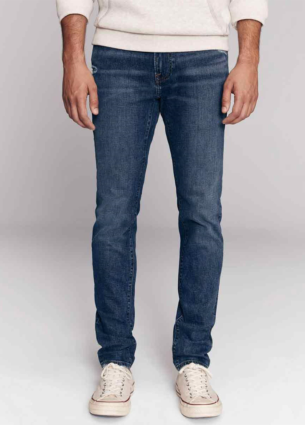 Темно-синие демисезонные скинни джинсы Abercrombie & Fitch