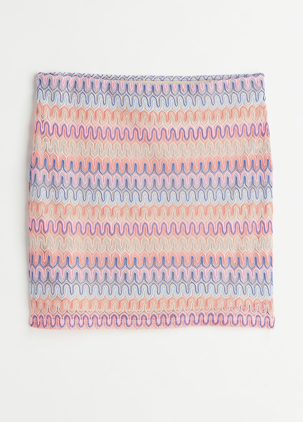 Разноцветная кэжуал с абстрактным узором юбка H&M