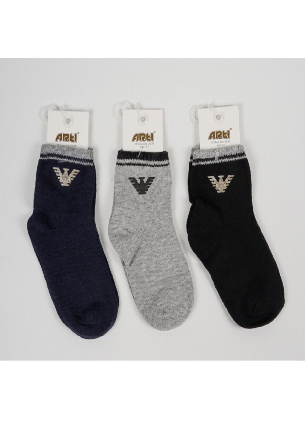 Шкарпетки для хлопчика (котон),, 13-14, black Arti 220022 (238439565)