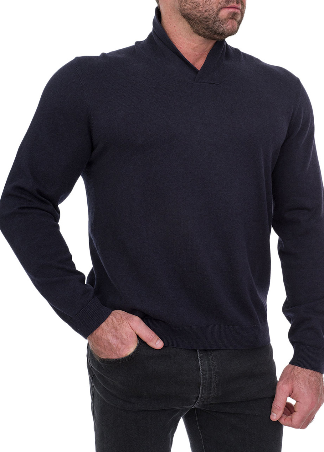 Темно-синий демисезонный пуловер пуловер Mc Neal