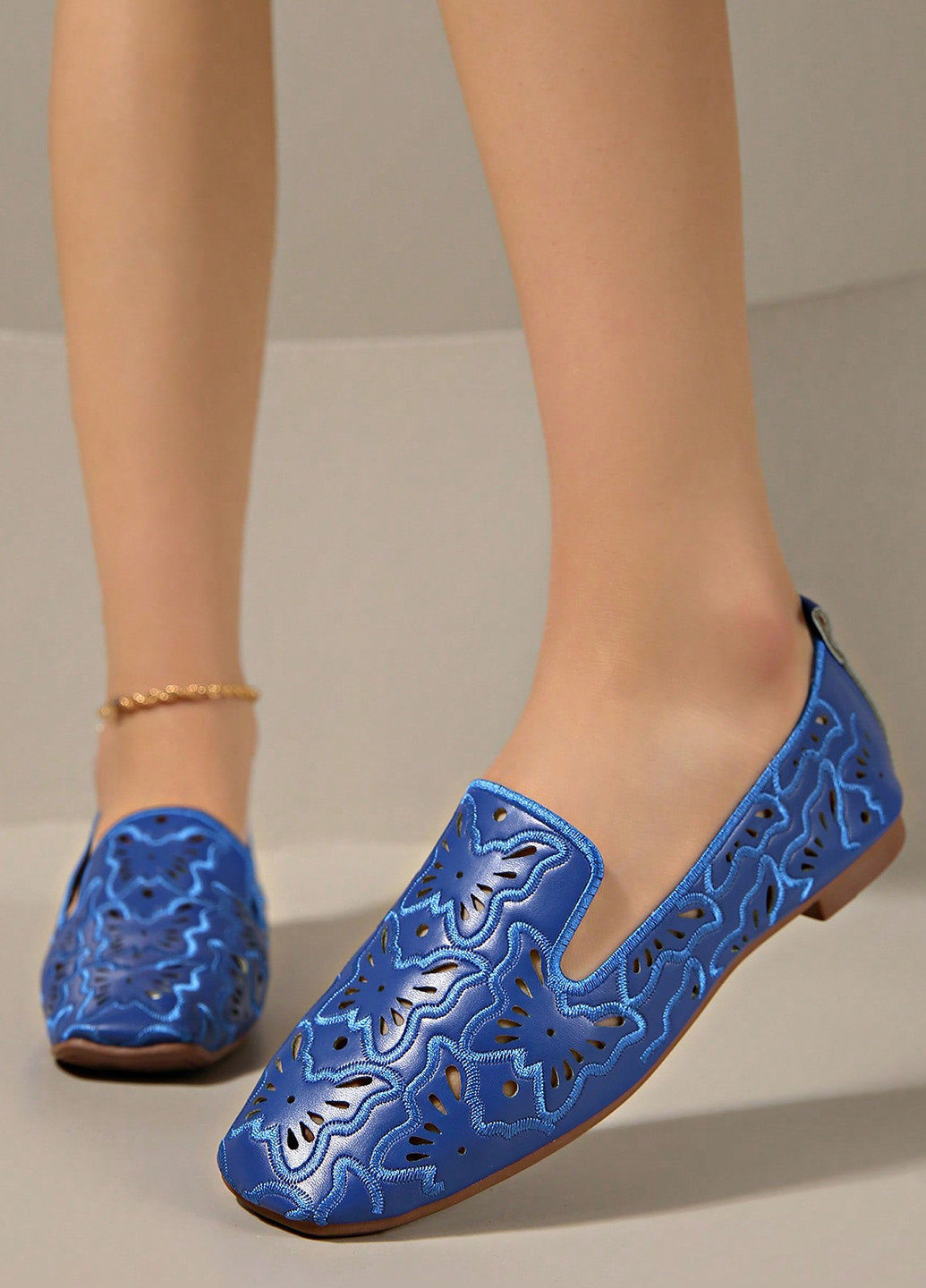 SHEIN Туфли слиперы синий з искусственная кожа, китай — демисезон (367802501)