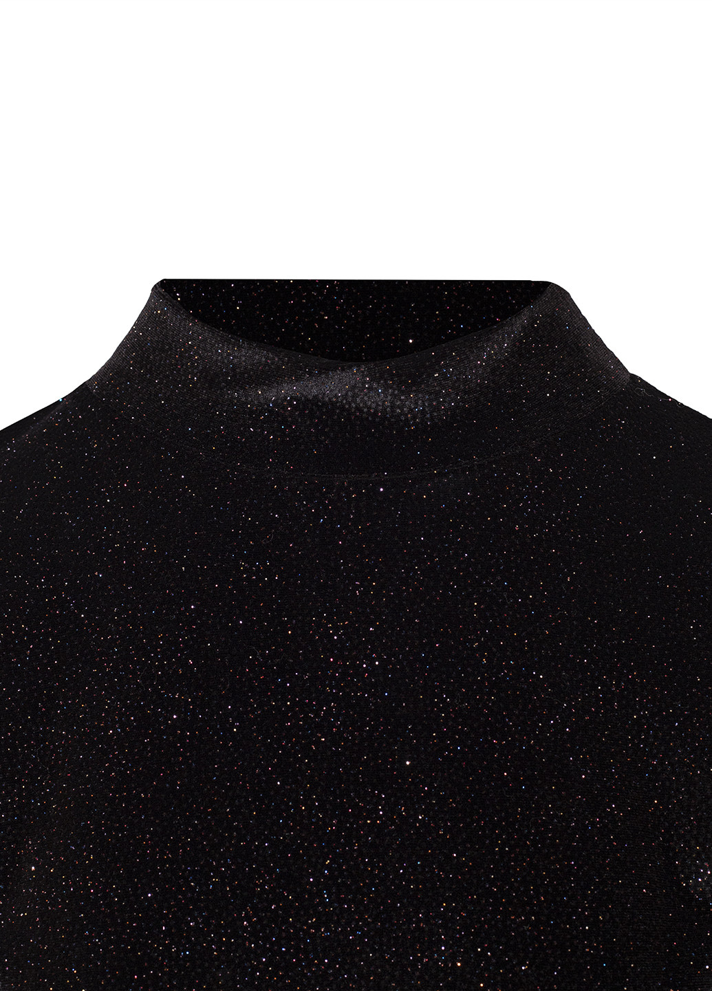 Черное кэжуал платье платье-водолазка Glamorous с узором «перец с солью»