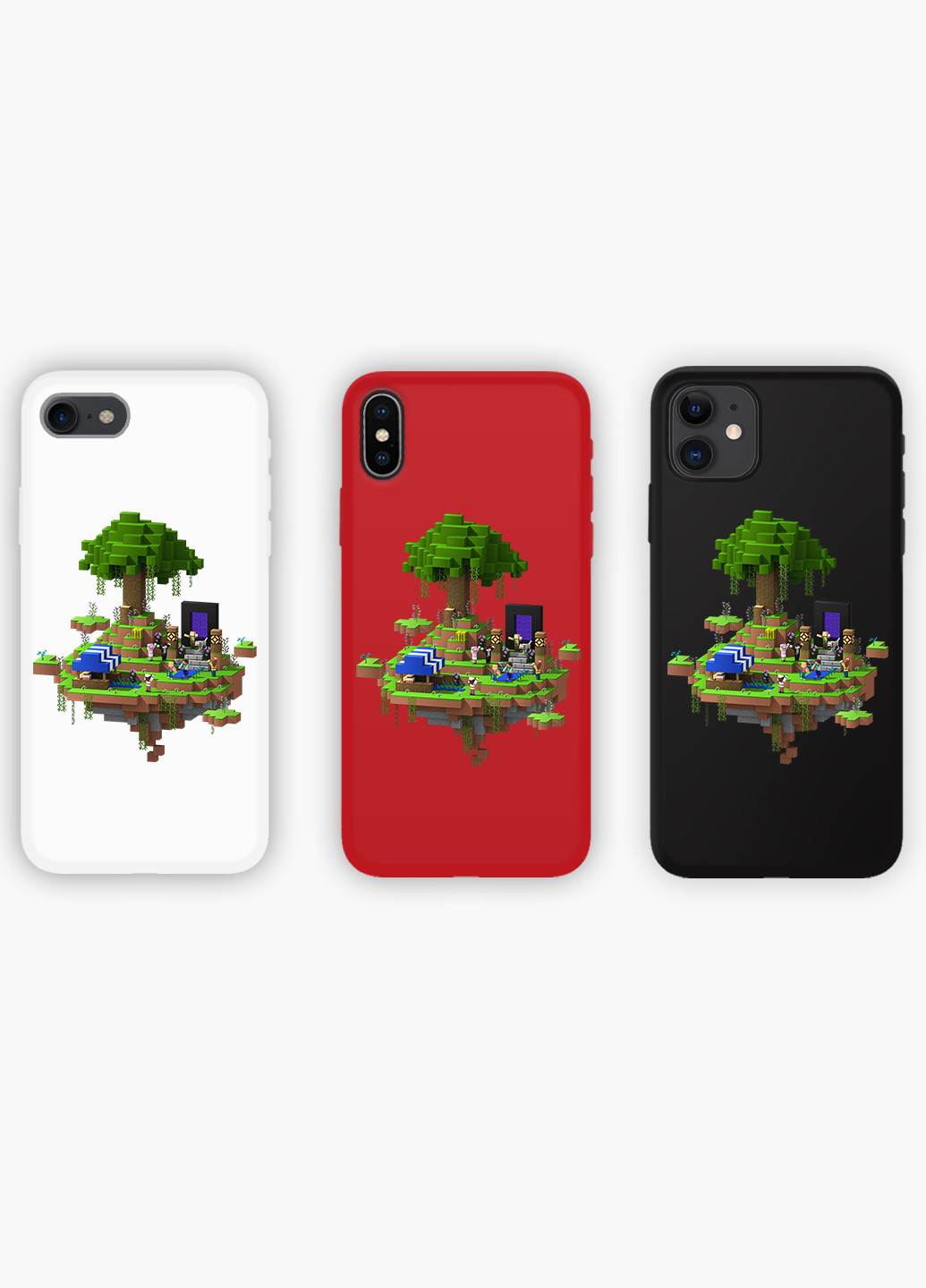 Чехол силиконовый Apple Iphone 8 Майнкрафт (Minecraft) (6151-1177) MobiPrint (219347608)