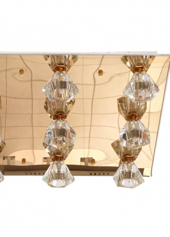 Люстра стельова галогенна для натяжної стелі BR-01 301C/9 GOLD Brille (253885860)