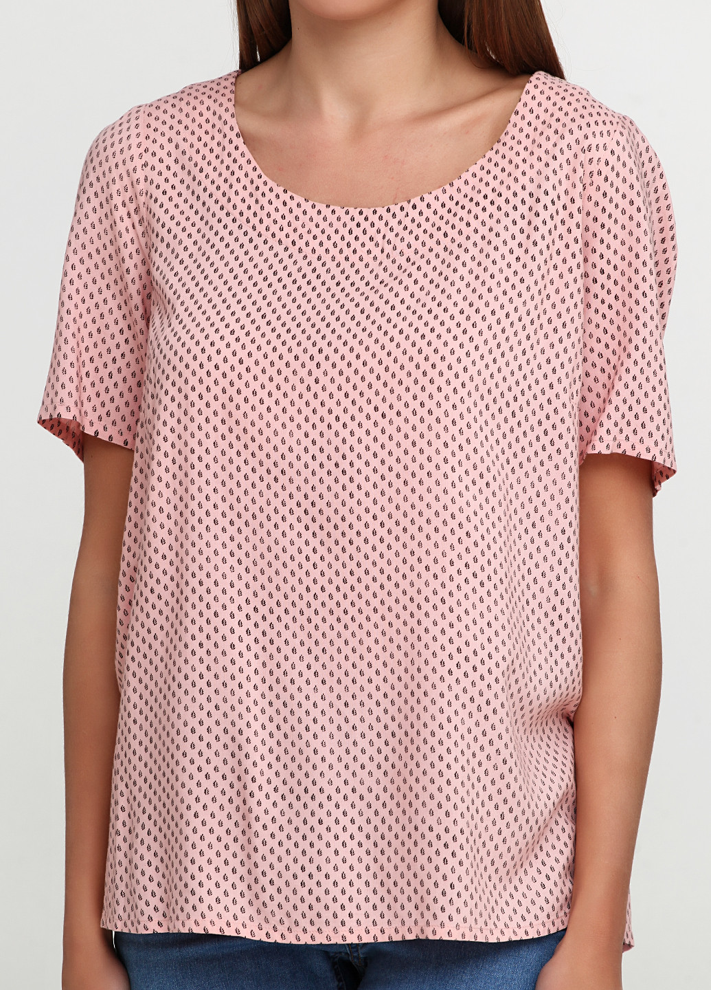 Розовая летняя блуза Intown