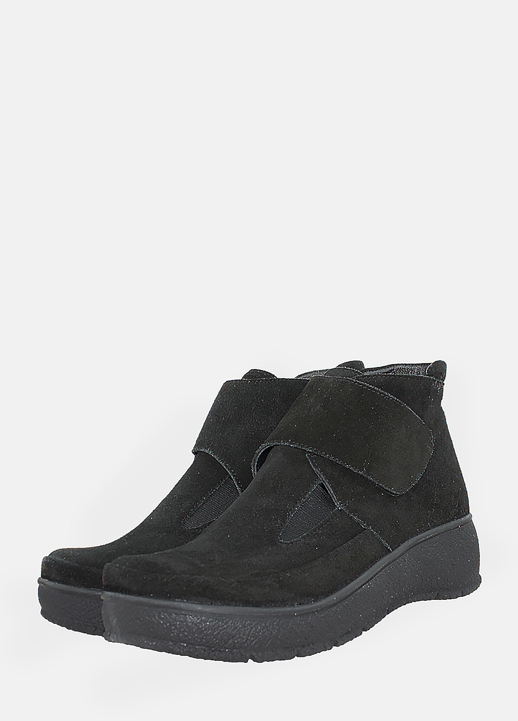 Осенние ботинки ro18202 черный Olevit из натуральной замши