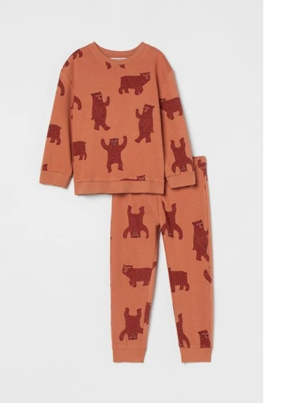 Спортивный костюм (свитшот и джогеры) 6352 122 см 6-7 г Оранжевый H&M 6352.0 (252297995)
