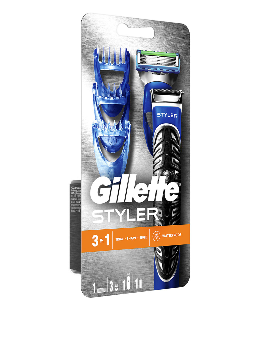 Бритва-стайлер Fusion ProGlide (1 сменная кассета ProGlide Power, 3 насадки) Gillette (8937265)