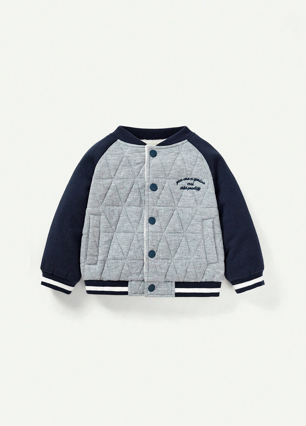 Бомбер SHEIN бейсбольний на кнопках (327827891)