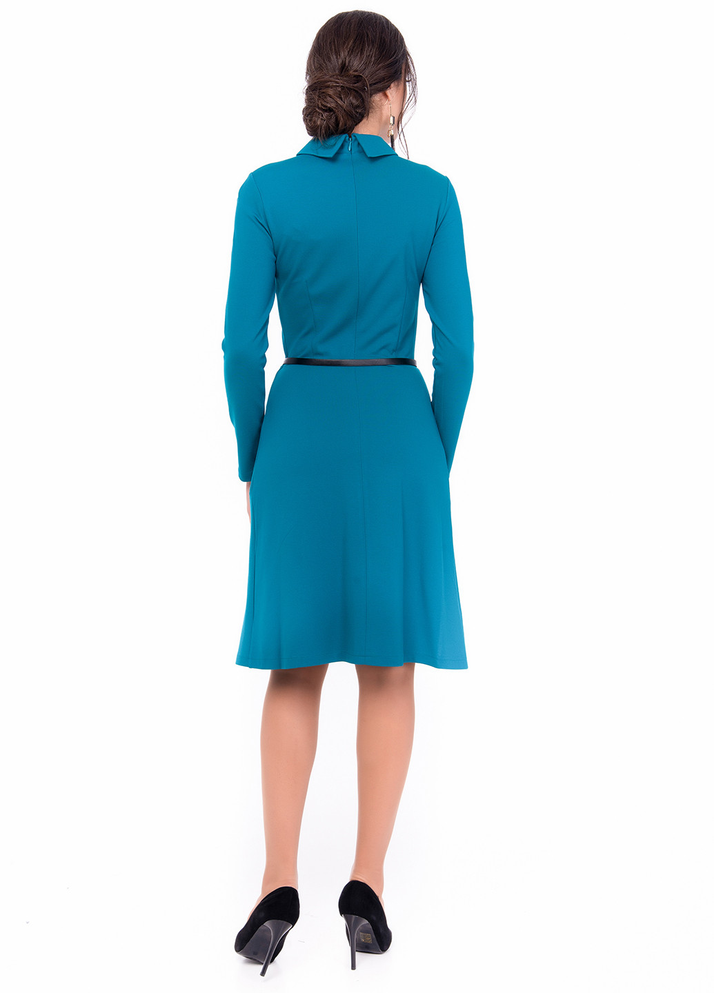 Темно-голубое кэжуал платье Iren Klairie однотонное