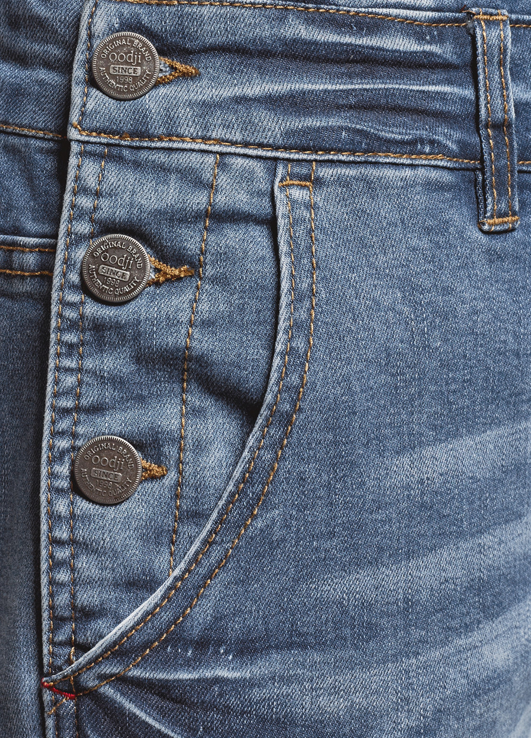 Комбінезон Oodji комбінезон-брюки однотонний синій джинсовий