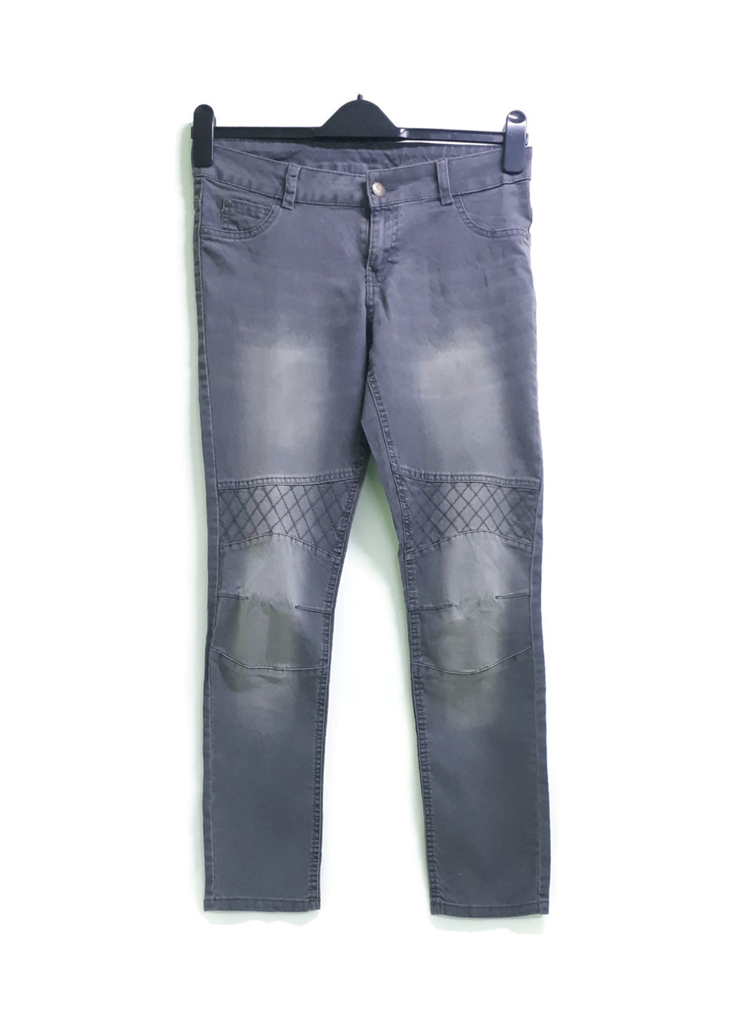 Серые демисезонные зауженные джинсы Esmara