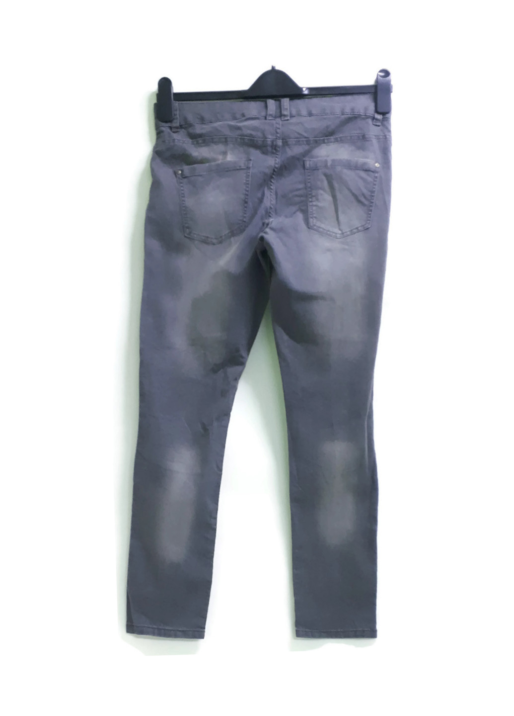 Джинси Esmara завужені однотонні сірі джинсові бавовна