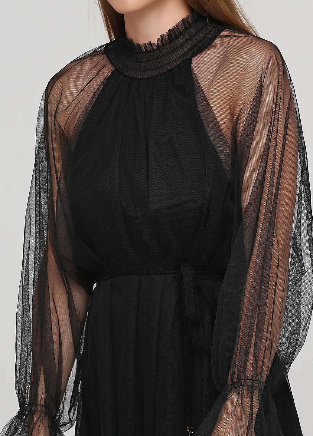 Чорна коктейльна плаття, сукня а-силует Fiordaliso однотонна