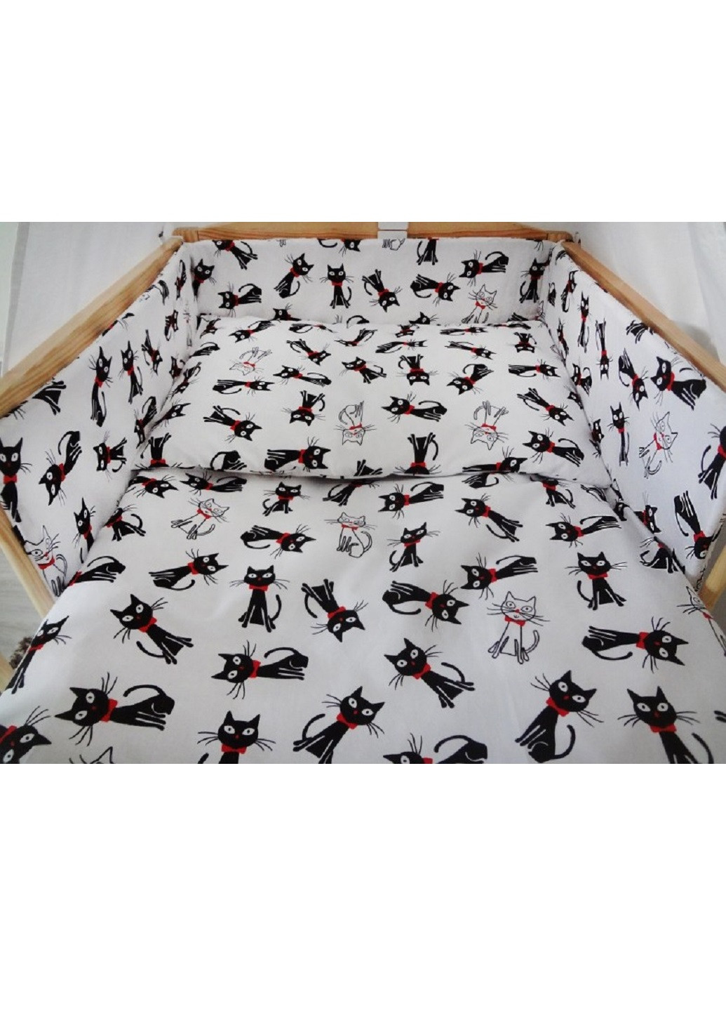 Комплект в детскую кроватку кровать люльку набор бортики защита на три стороны постельное белье ручной работы (28541-Нов) Unbranded (253162751)